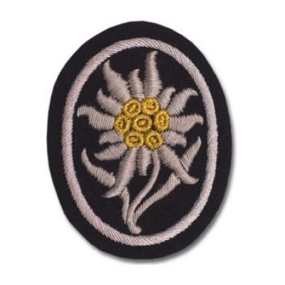 SS Edelweiss Arm Badge - Black