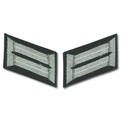 Army Officer Collar Tabs - Infantry - White