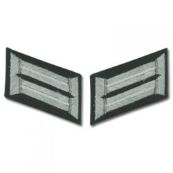 Army Officer Collar Tabs - Infantry - White